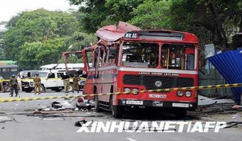 斯里兰卡长途客车发生爆炸 致19人受伤其中包