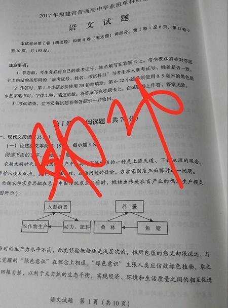 福建高三质检考疑泄题 网友：我可能考了假试