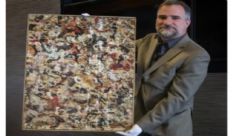 美国一男子搬家发现惊世名画估价1亿:系杰克逊波洛克的名作