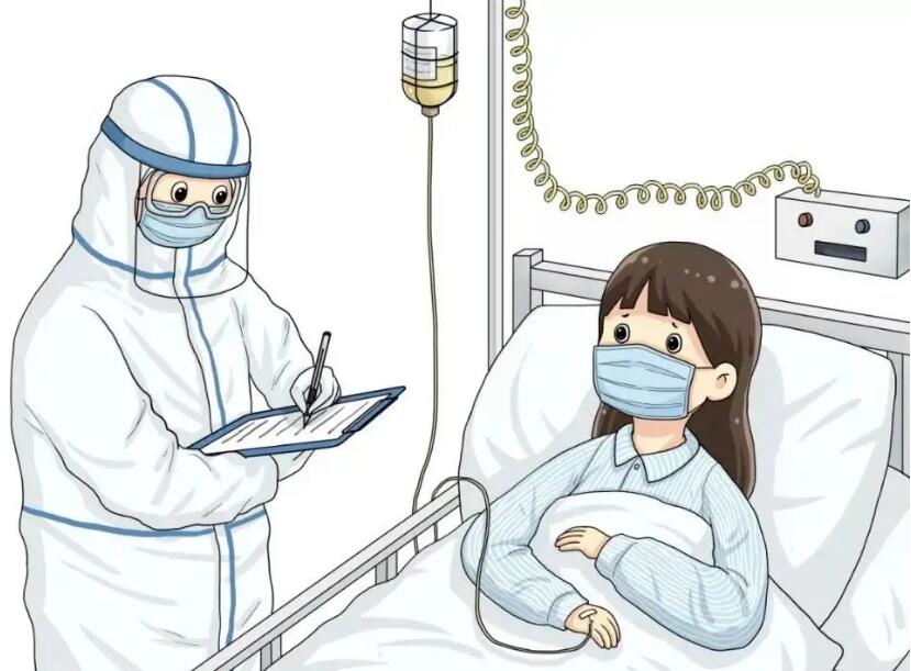 隔离病人卡通图片