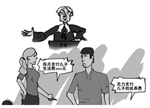 不给抚养费能不让看孩子吗?