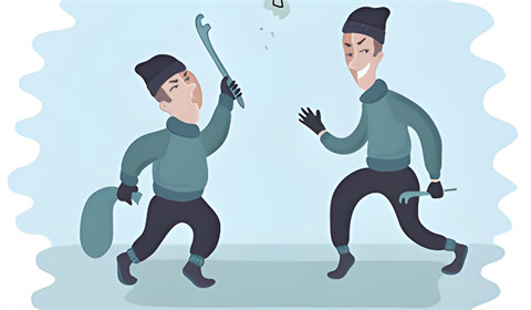 小偷尾随女子盗窃手机,同伙怒瞪威胁目击者