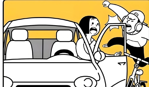 网友遭开门杀受伤，警方：三名涉事女子已找到