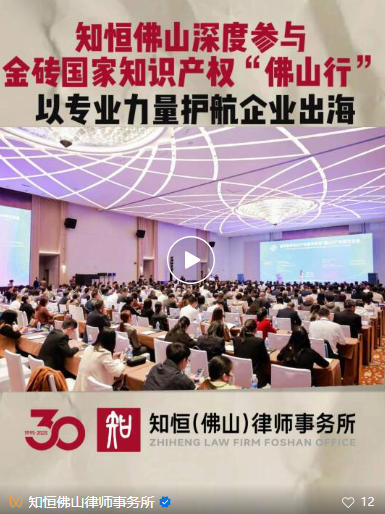 赋能出海 | 知恒佛山深度参与金砖国家知识产权服务交流会
