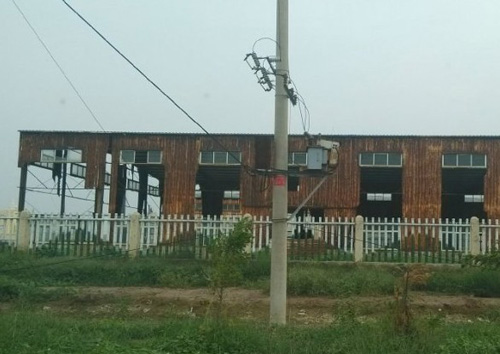 山东鄄城为迎领导视察紧急建遮羞墙