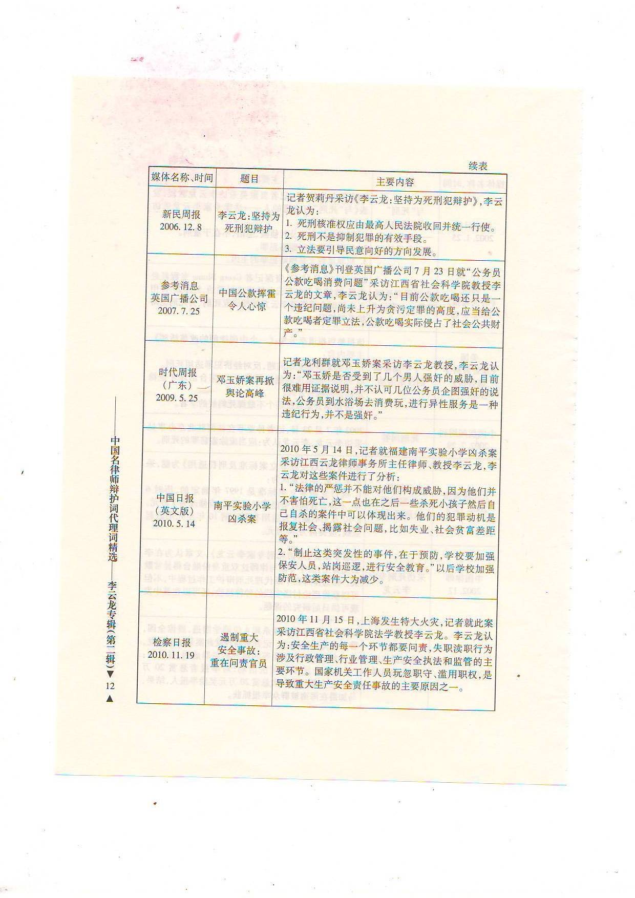 国内外媒体报道研究死刑，为死刑犯辩护