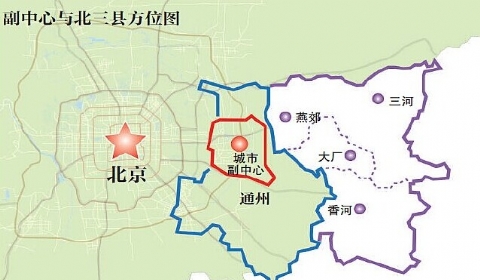 廊坊北三县地图位置图片