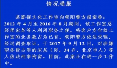 王寶強經紀人宋喆被刑事拘留涉嫌職務侵佔罪職務侵佔怎麼處罰