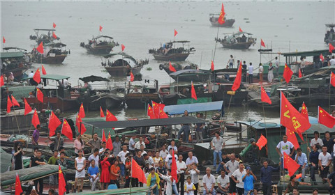 鄱阳湖禁渔结束 400年传承“开港”习俗重现