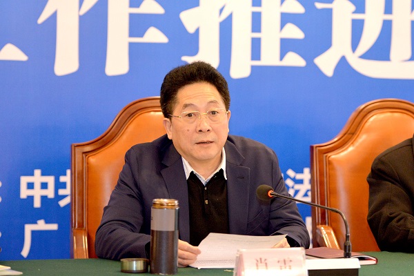图为广安市委常委,政法委书记肖雷 刘亚华