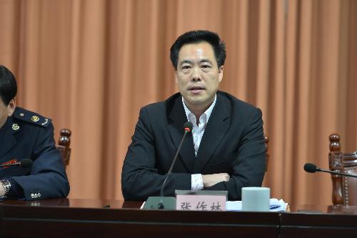 浏阳市委常委,常务副市长张作林在会上讲话