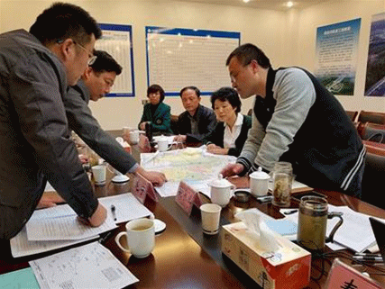 市交通运输局陈雷局长和省航道局董志海局长一行调研南京航道工程建设